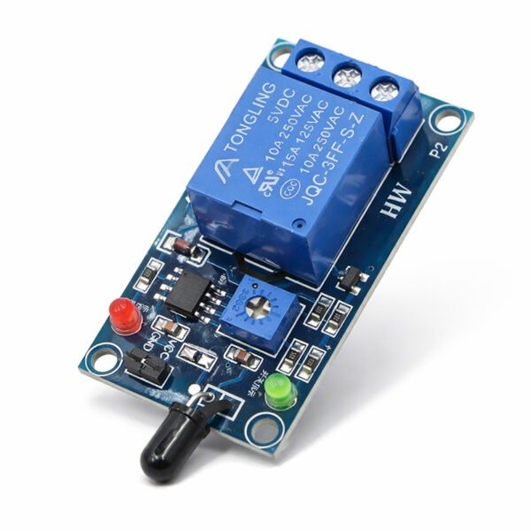 5V DC Flame Detection Sensor Relay Switch Module for Arduino & Fire Alarm Projects